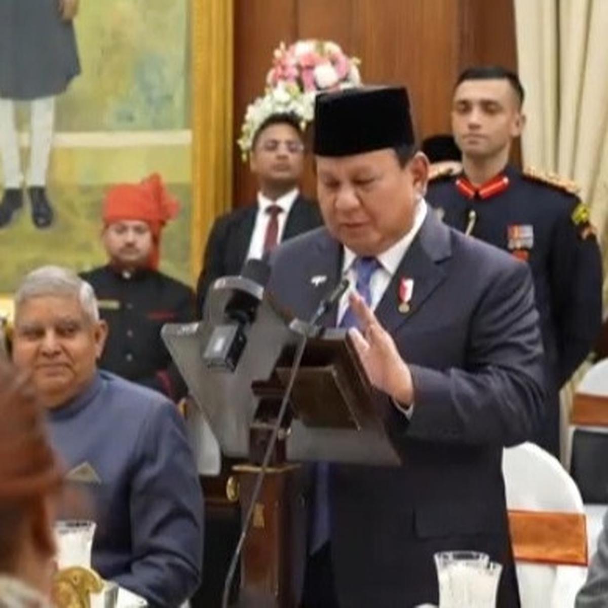 Presiden Prabowo Dijamu Makam Malam Presiden India