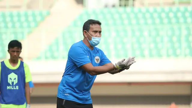 Timnas Indonesia U-16 memulai pemusatan latihan di Stadion Patriot Candrabhaga, Bekasi, Senin (6/7/2020).