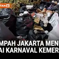 VIDEO: Sampah Jakarta Menumpuk Usai Karnaval Kemerdekaan