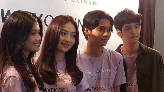 Natasha Wilona bersama pemain Dikta dan Hukum