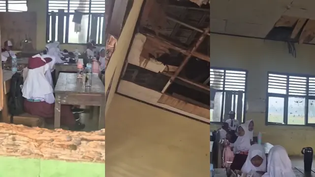 Viral SD di Lampung Timur Rusak Parah, Siswa Belajar Bergantian hingga Ruang Guru Disulap Jadi Kelas