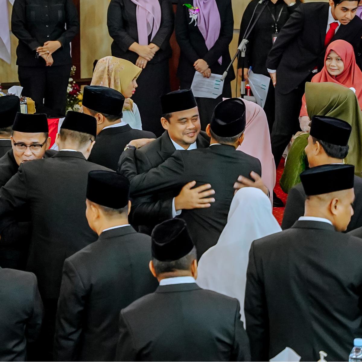 Wali Kota Medan Bobby Nasution Hadiri Pelantikan 50 Anggota DPRD Kota Medan