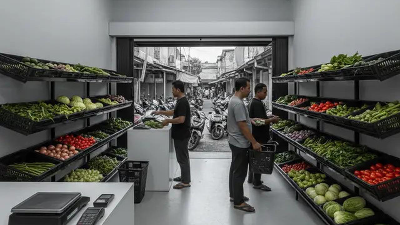 9 Desain Warung Sayur Modern Minimalis, Penataan Rapi dan Menarik