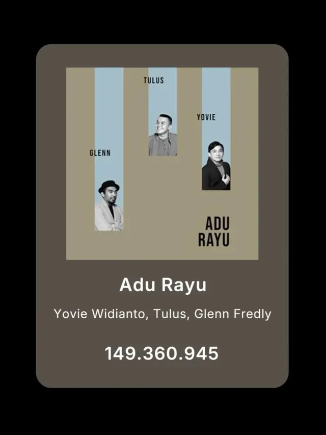 Adu Rayu, Yovie Widianto featuring Glenn Fredly dan Tulus. (Foto: Dok. Instagram @ywpiano)
