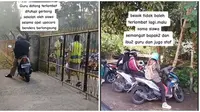 Viral Guru dan Staf Sekolah Dikunci di Luar Gerbang Akibat Terlambat, Tak Beda dengan Murid (sumber: TikTok/@bohay91830)