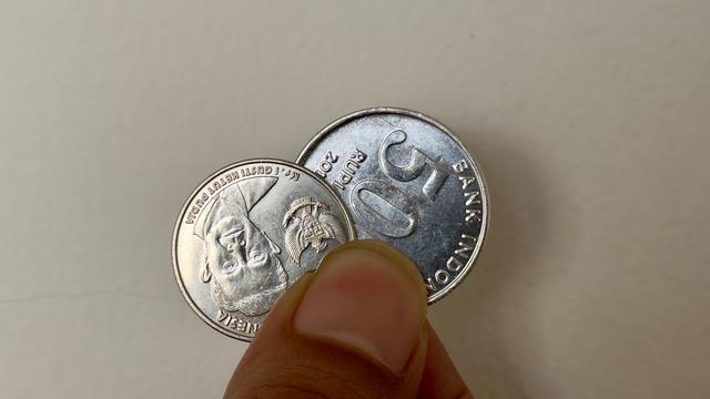 Ilustrasi kerokan, uang koin, uang logam