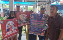 Personel Polri Blusukan ke Pasar Tradisional Cegah Gangguan Pilkada