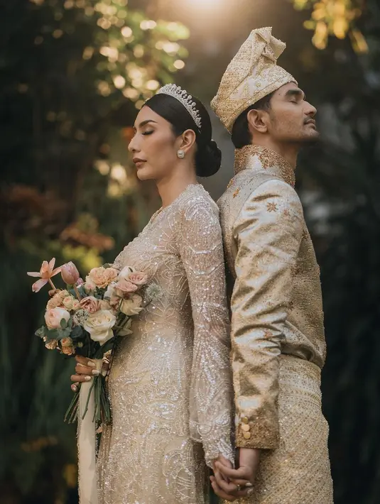 Kebaya putih yang sangat cantik membalut tubuh Tyas Mirasih dengan sempurna. Kebaya ini merupakan rancangan dari desainer tanah air Didiet Maulana. [Foto: Instagram/morden.co]