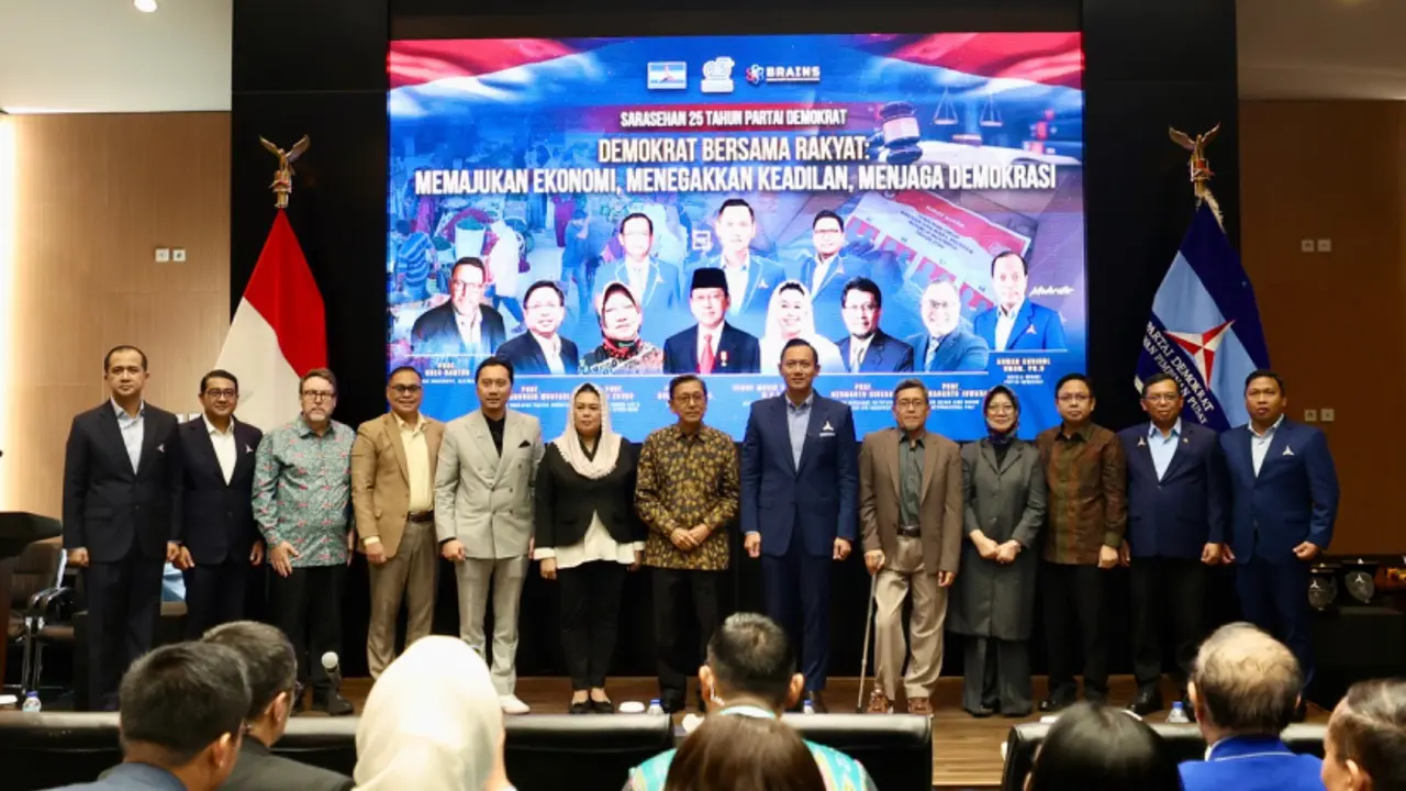 Sarasehan 25 Tahun Partai Demokrat yang digelar di DPP Partai Demokrat, Selasa (1/9) (Istimewa)