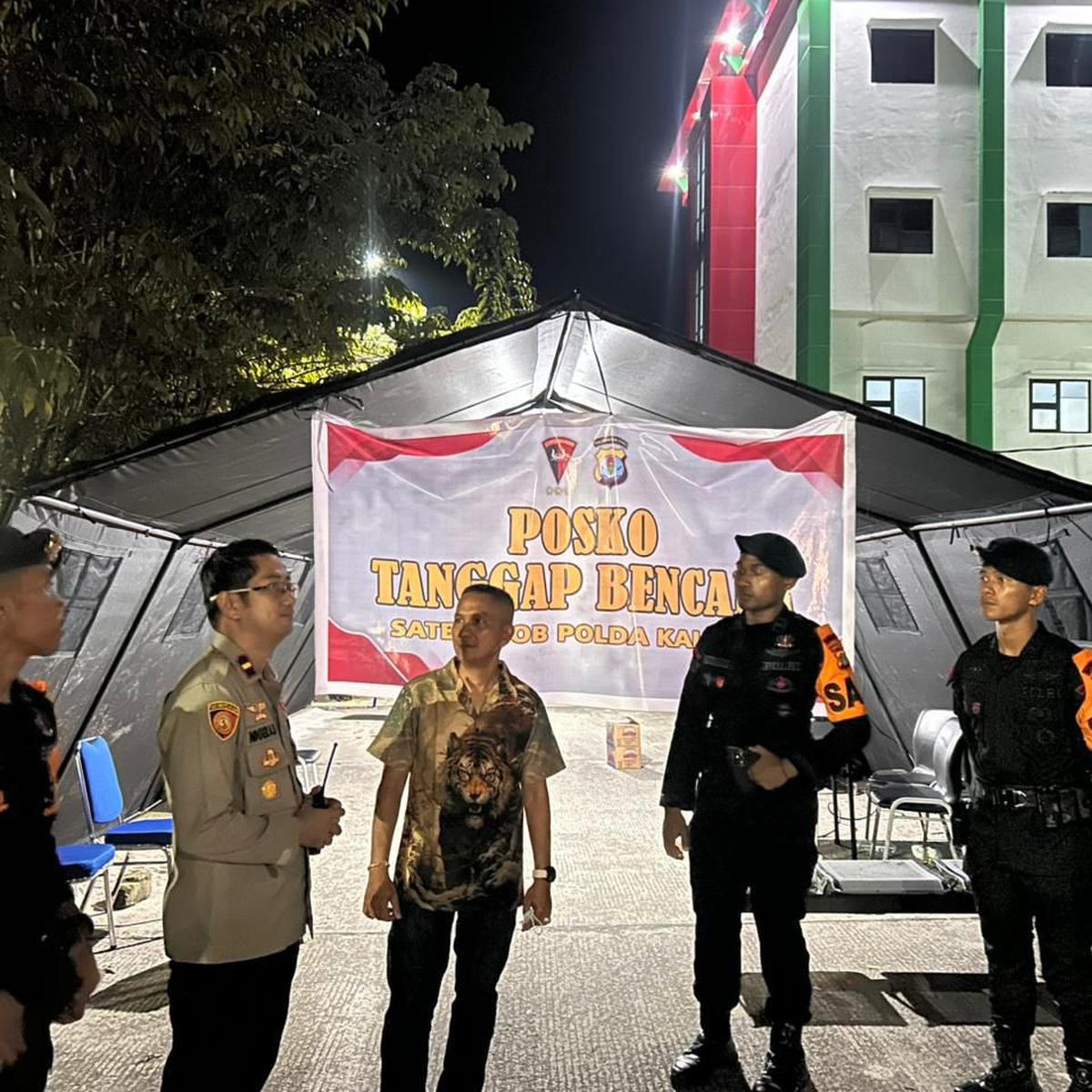 polri bergegas bantu masyarakat korban gempa di tarakan
