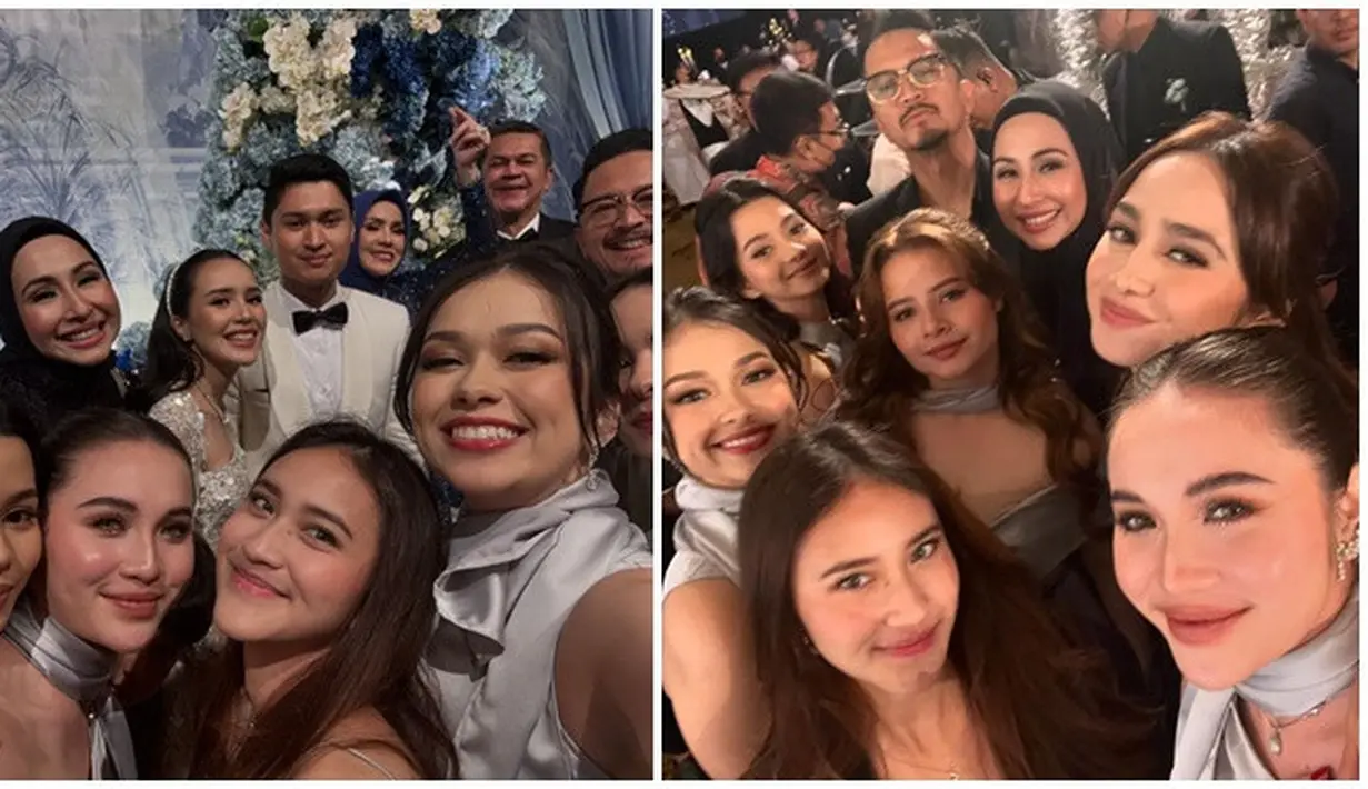 Para pemain muda Mermaid in Love ini juga foto bareng dengan Deswita Maharani dan Ferry Maryadi di sela-sela acara resepsi Beby dan Rizki Natakusumah. Seperti diketahui Ferry dan Deswita juga pernah membintangi Mermaid in Love. Kebersamaan Ferry Maryadi dan Deswita Maharani dengan para pemain muda Mermaid in Love ini sering terlihat di berbagai momen. (Liputan6.com/IG/@rklopperr/@elinaaaaajoerg)