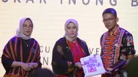 Kiri Kanan Mira Arismunandar  (GCN),  Yeni Fatmawati ( Papatong Artspace)  dan
Farza Elfira Dinas Kebudayaan Prof DKI. (Dok (IST.)