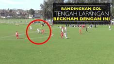 Berita video gol pemain MK Dons, Brandon Thomas-Asante, dari tengah lapangan mungkin lebih keren dibanding yang pernah dicetak David Beckham