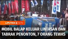 Sedikitnya tujuh orang tewas dan 20 lainnya terluka, ketika sebuah mobil reli keluar dari lintasan dan menabrak kerumunan penonton. Informasi ini kami rangkum dalam Jendela Dunia.