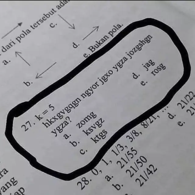 6 Soal Ujian Pakai Bahasa Absurd Ini Bikin Bingung, Siswa Jadi Mikir Keras