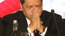 Menteri Perindustrian Airlangga Hartarto saat hadir dalam penyampaian Rencana Kerja Pemerintah dan Nota Keuangan serta RAPBN 2020 di Auditorium Cakti Buddhi Bhakti KPDJP, Jakarta, Jumat (16/8/2019). Sejumlah menteri terkait hadir dalam penyampaian tersebut. (Liputan6.com/Helmi Fithriansyah)