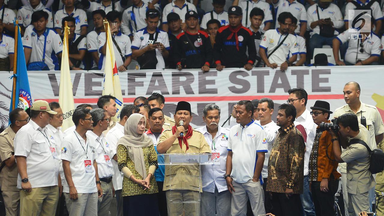 Prabowo Buat Kesepakatan dengan Ribuan Buruh di May Day