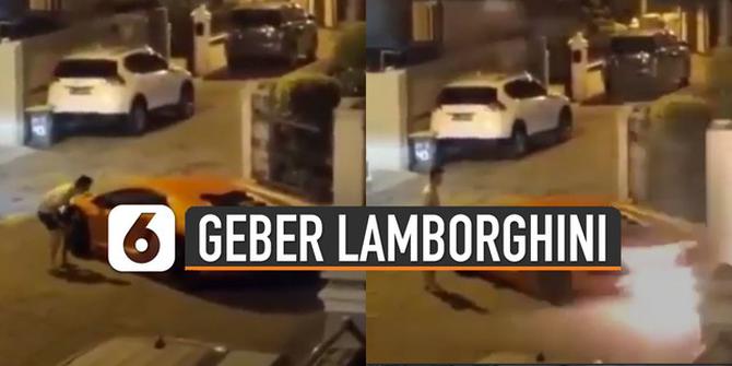 VIDEO: Viral Pengemudi Geber Lamborghini di Pemukiman Malam Hari