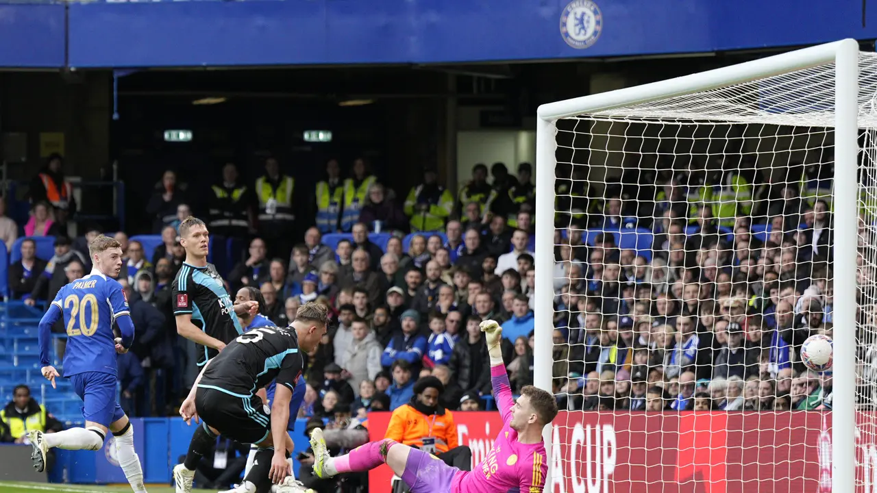 Selebrasi pemain Chelsea kala melawan Leicester di Piala FA