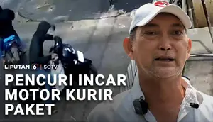 Pencuri Incar Motor Kurir Paket