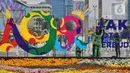 Malam puncak perayaan Hari Ulang Tahun (HUT) ke-498 kota Jakarta akan dimeriahkan dengan penampilan perpaduan budaya Betawi, pertunjukan kolosal, hingga musik dari musisi ternama tanah air. (Liputan6.com/Angga Yuniar)