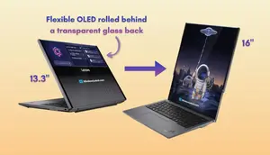 ThinkPad Rollable XD Muncul Jelang CES 2026, Laptop Futuristis Lenovo dengan Layar Transparan