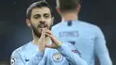 3. Bernardo Silva - Mantan pemain AS Monaco ini tampil luar biasa dan memastikan absennya De Bruyne tidak terasa. Gelandang Portugal itu menunjukkan serangkaian penampilan yang mengesankan sepanjang musim. (AP/Efrem Lukatsky)