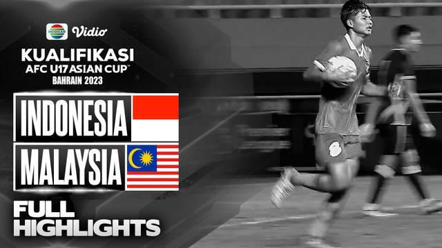 Berita video highlights pertandingan kualifikasi Piala Asia U-17 Grup B antara Indonesia melawan Malaysia, Minggu (09/10/22).