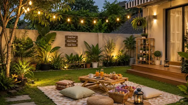 Area Piknik Kecil di Halaman Belakang Rumah
