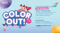 Acara Color Out di Mall of Indonesia atau MOI diselenggarakan mulai 29 Juli hingga 28 Agustus 2022. (dok. Mall of Indonesia)