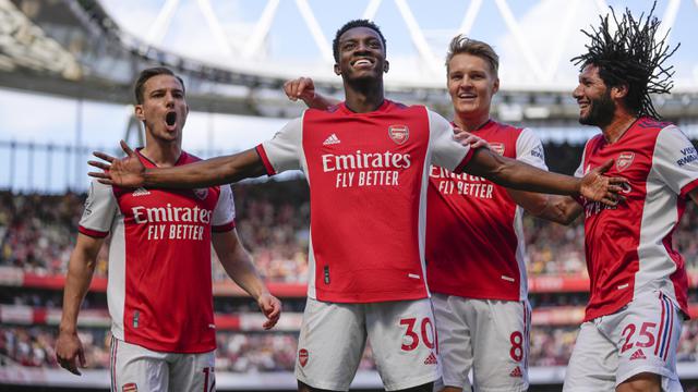 Foto: Aksi Cemerlang Eddie Nketiah Kontra Leeds United Jaga Peluang Arsenal ke Liga Champions, Bahkan Bisa Salip Chelsea di Posisi Ketiga
