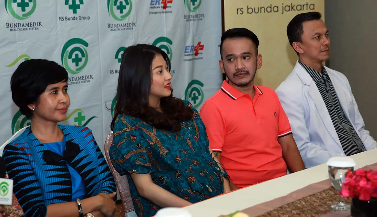 Preskon kelahiran buah hati Ruben Onsu (Deki Prayoga/bintang.com)