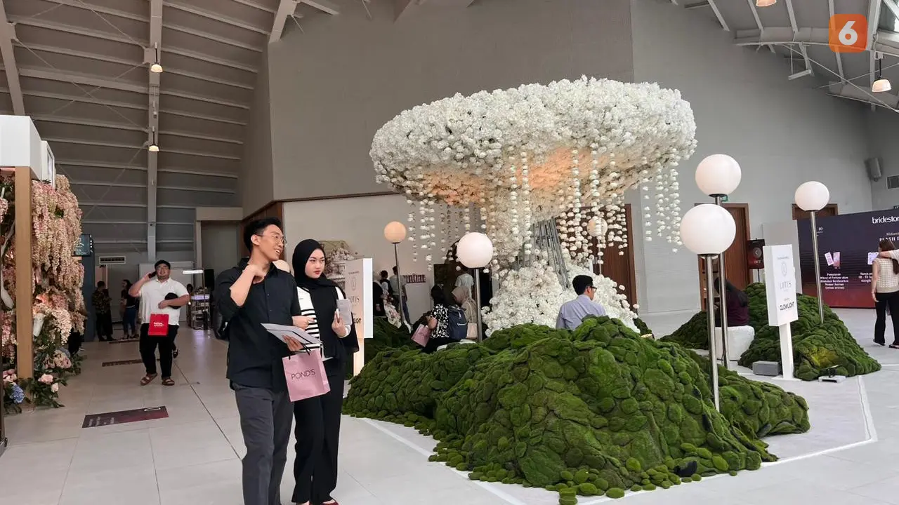 Tren Pernikahan Nuansa Floral di Bridestory Fair 2024. (Dok: Liputan6.com/dyah)