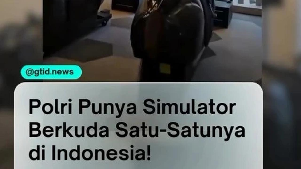 Video polisi t=pamerkan simulator berkuda