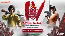Link Live Streaming IEL University Season 4 PUBGM Group Stage Pekan Keempat di Vidio, 24 Februari 2022. (Sumber : dok. vidio.com)