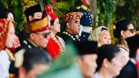 Ketua DPR RI Puan Maharani menghadiri upacara peringatan Detik-detik Proklamasi Kemerdekaan RI di halaman Istana Merdeka Jakarta, Minggu (17/8/2025). (Biro Pers Kepresidenan)