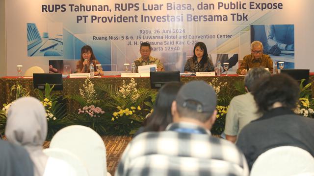 RUPS PT Provident Investasi Bersama Tbk (PALM), Rabu (26/6/2024). (Foto: Provident Investasi Bersama)