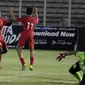 Timnas Indonesia U-16 berselebrasi setelah menjebol gawang Brunei di Stadion Madya, Jakarta, dalam penyisihan Grup G kualifikasi Piala AFC U-16 2020, Jumat (20/9/2019). (Bola.com/Yoppy Renato)