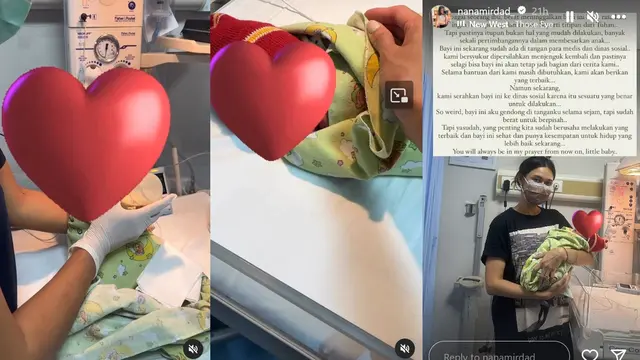 ART Nana Mirdad menemukan bayi yang dibuang di semak di Bali (Sumber: Instagram/nanmirdad_)