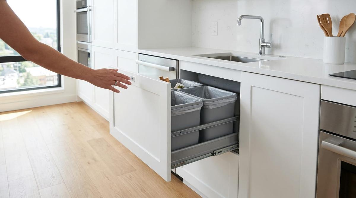 Model Tempat Sampah Tersembunyi yang Cocok untuk Dapur Kecil