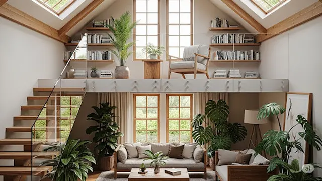 Desain Loft yang Terang dan Lapang