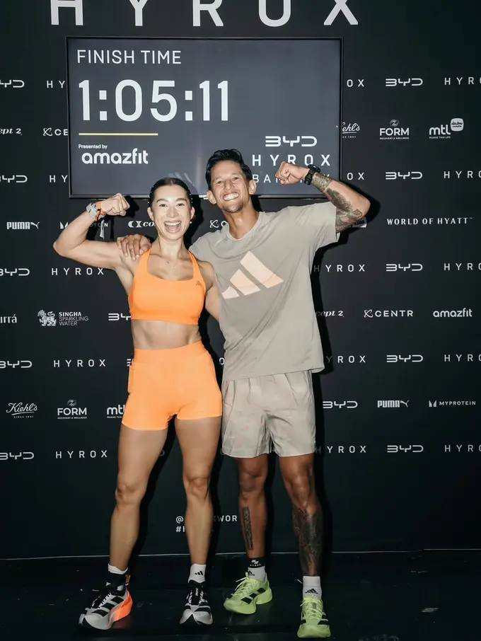 Tampil Serasi di Hyrox Bangkok, Irfan dan Jennifer Bachdim Jadi Inspirasi Couple Goals Aktif