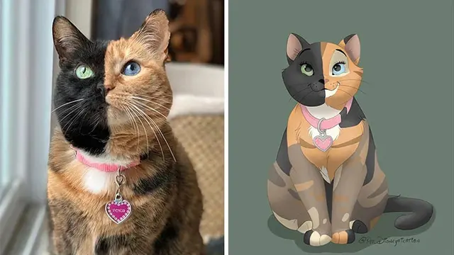 Potret 6 Hewan Peliharaan Ini Mirip Karakter Disney, Bikin Gemas