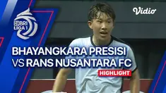 Berita video highlights pekan ke-2 BRI Liga 1 2023/2024, pertandingan antara Bhayangkara FC vs RANS Nusantara FC, Minggu (9/7/23). Bhayangkara menyerah 1-2 dari RANS Nusantara FC.