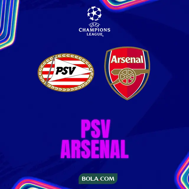 Liga Champions - PSV Vs Arsenal