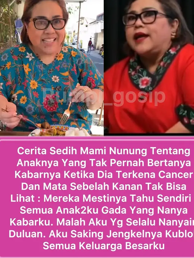 Nunung Srimulat (https://www.instagram.com/p/C_EyCAKSfX3/?igsh=c2luMzU4bHRueWR6&img_index=1)