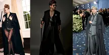 Debut Lisa di Met Gala sukses mencuri perhatian. Idol asal Thailand ini menyuguhkan energi edgy dan fierce lewat gaya rockstar-nya. Ia mengenakan setelan kustom dari Louis Vuitton, dengan celana high-cut yang dipadukan dengan tights dan clutch bermotif monogram ikonis LV. [@lalalalisa_m].