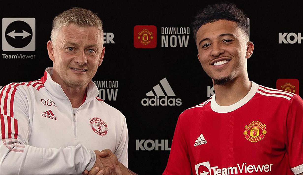 Bersama Manchester United, Jadon Sancho akan mengenakan nomor punggung 25, bukan 7 atau 16 seperti yang dirumorkan sebelumnya. Nomor 25 merupakan nomor yang pernah dipakai lama oleh Antonio Valencia dan dilanjutkan oleh Odion Ighalo. (Foto: twitter@manutd)