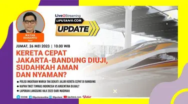 Proyek pembangunan Kereta Cepat Jakarta-Bandung (KCJB) telah melakukan uji coba operasional dari Stasiun Halim ke Stasiun Tegalluar untuk meningkatkan kecepatan secara bertahap. KCJB diharapkan segera rampung agar dapat diresmikan pada 18 Agustus 202...