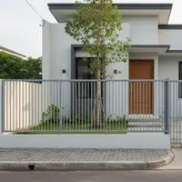 Desain Pagar Rumah Baja Ringan Minimalis 2025 (Gambar oleh Gemini AI)